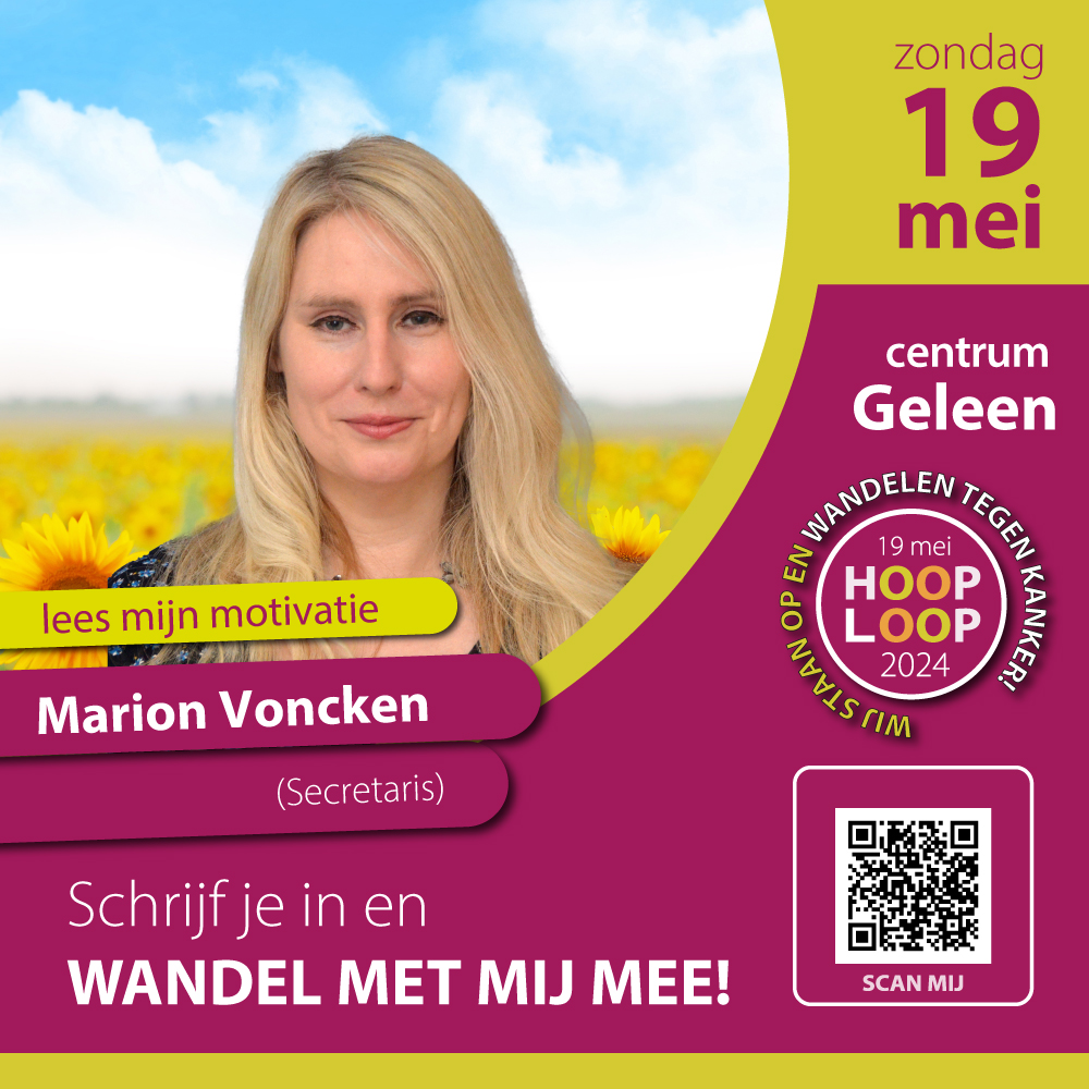 ACTIEVOORHOOP Motivatie HOOPLOOP Marion Voncken